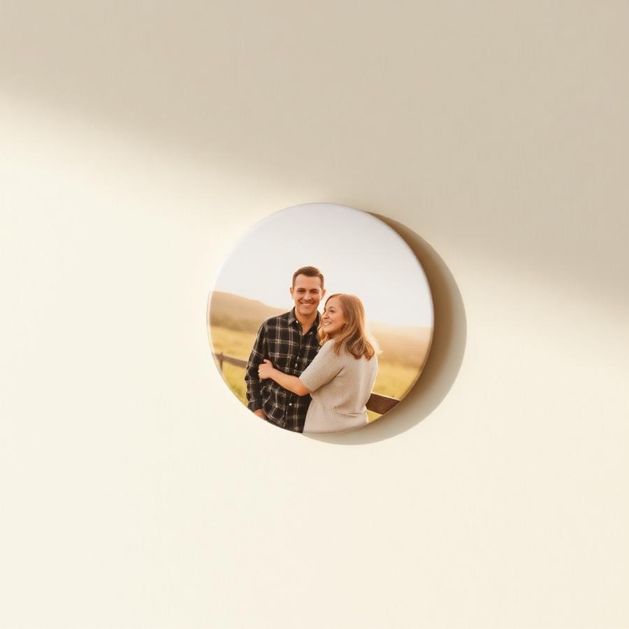 Round Photo Magnet